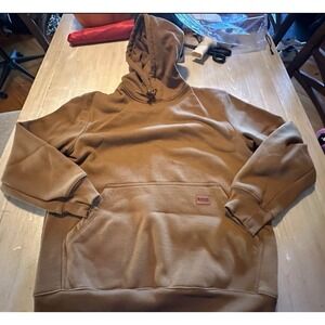 Steelton Workwear Brown  Sweatshirt Heavyweight Winter Water Resistant Hoodie L